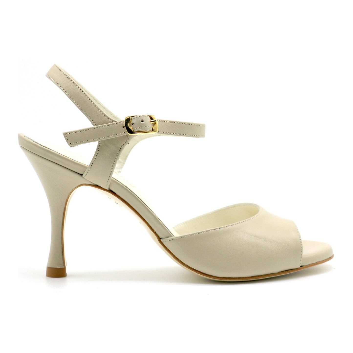 Uno Smooth nude leather 8cm heels