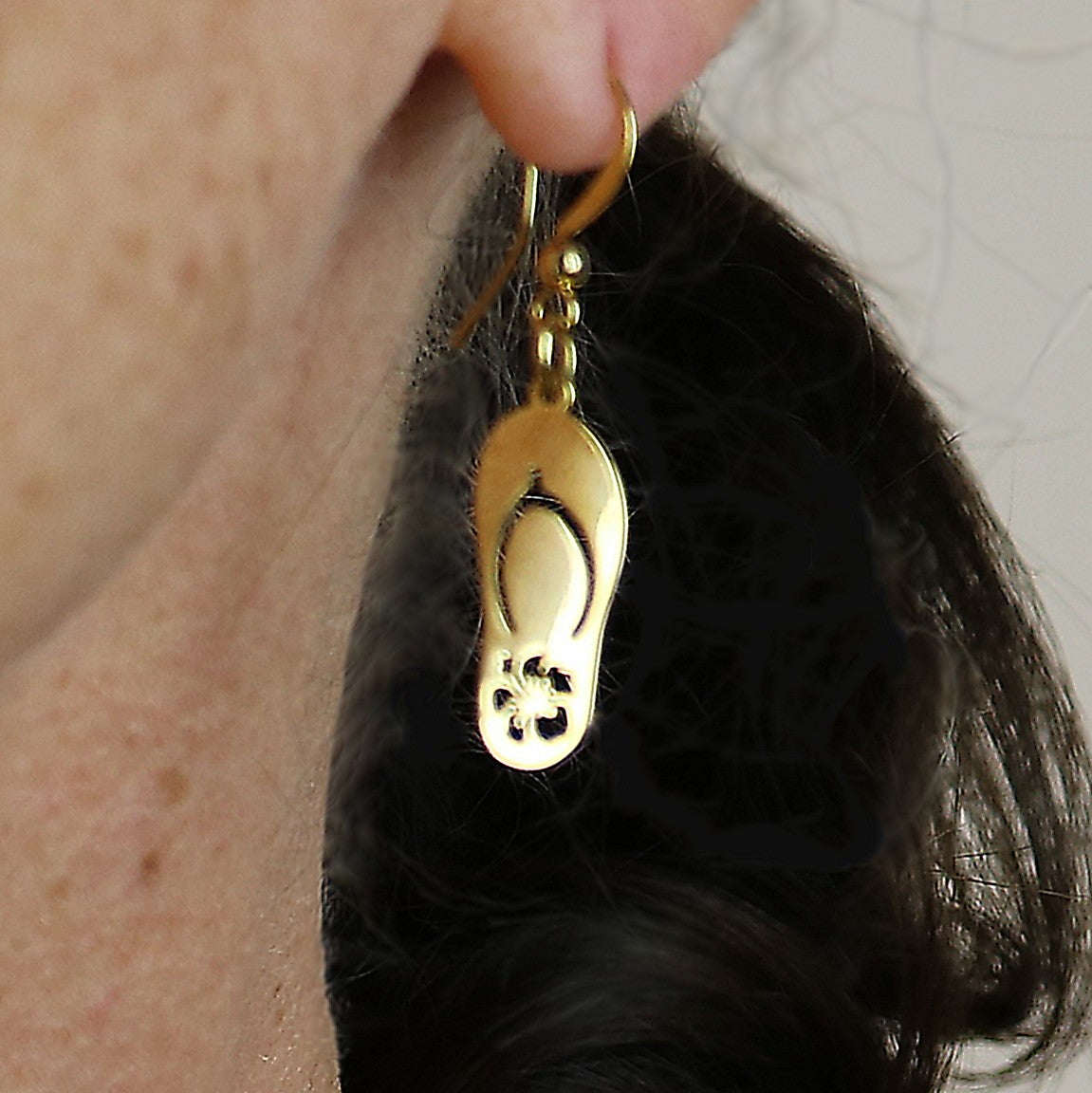 Thong earrings - gold