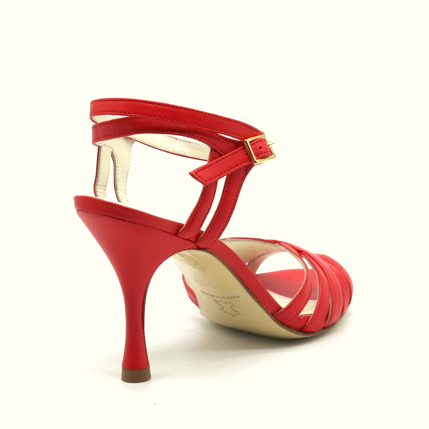Libre coral red heels 8cm