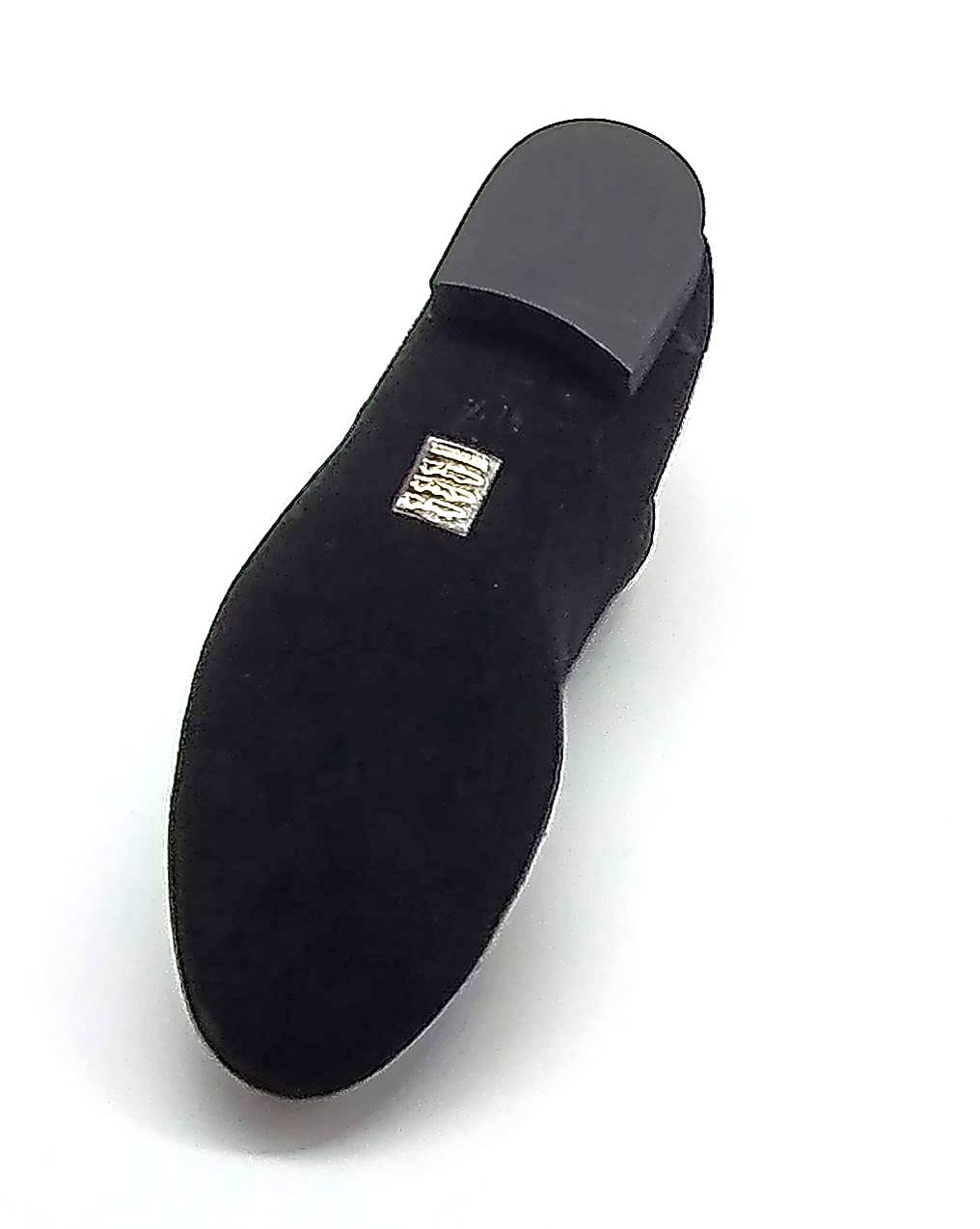 Tamango black snake leather contrast suede dance sole
