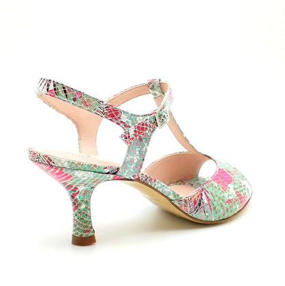Sencillo pink tropic heels 6cm