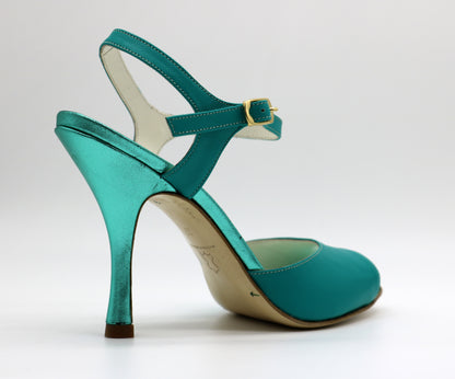 Uno Duck Green heels 9cm