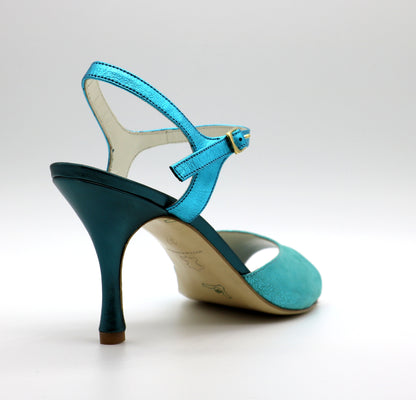 Uno Turquoise heels 8cm