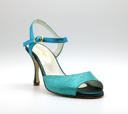 Uno Turquoise heels 8cm
