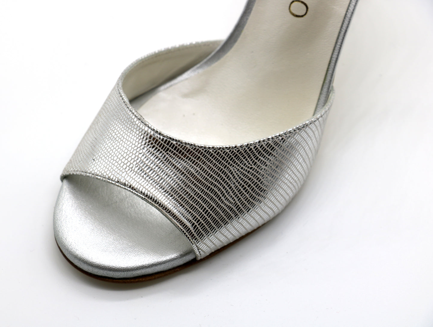 Uno Silver Snake Cairo heels 7cm