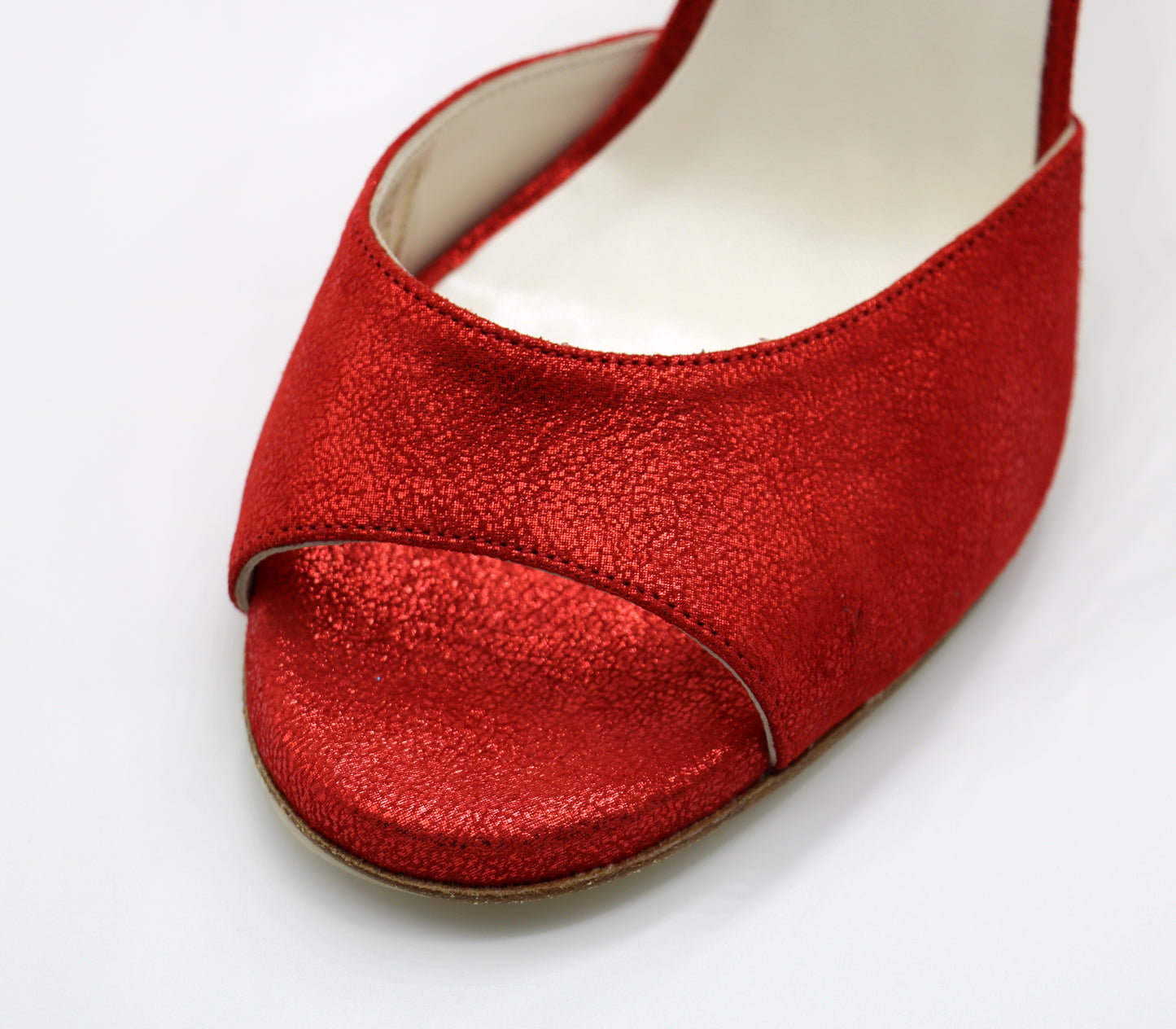 Uno Red Printed Heel 9cm
