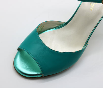 Uno Duck Green heels 9cm