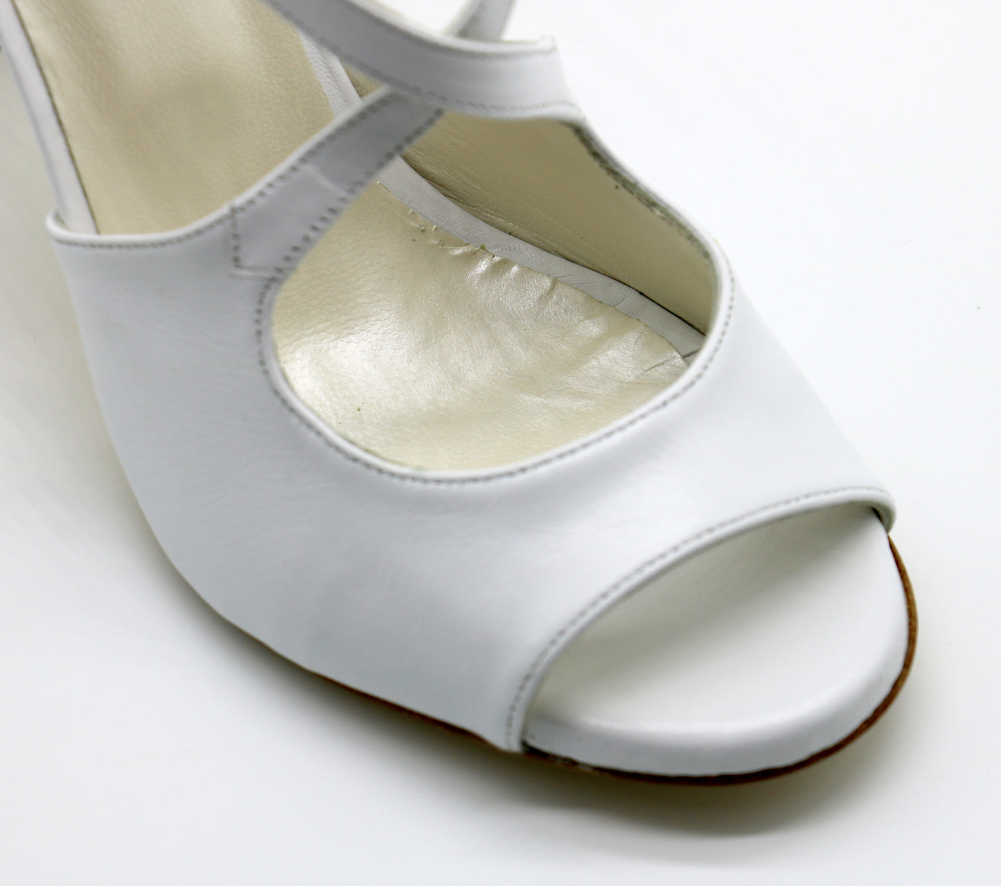 Croisé White heels 8cm