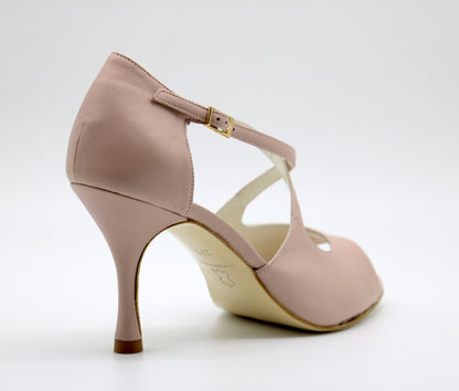 Croisé Nude rosé heels 8cm
