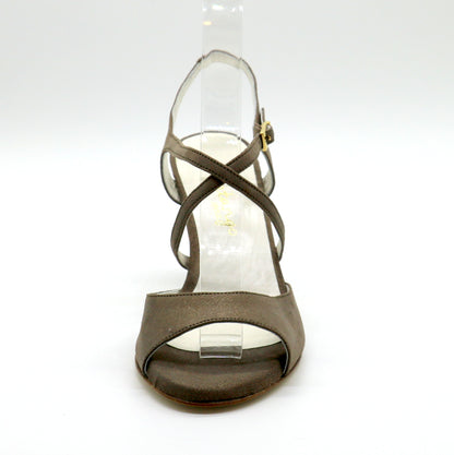 Sentimental Satin Bronze heels 7cm