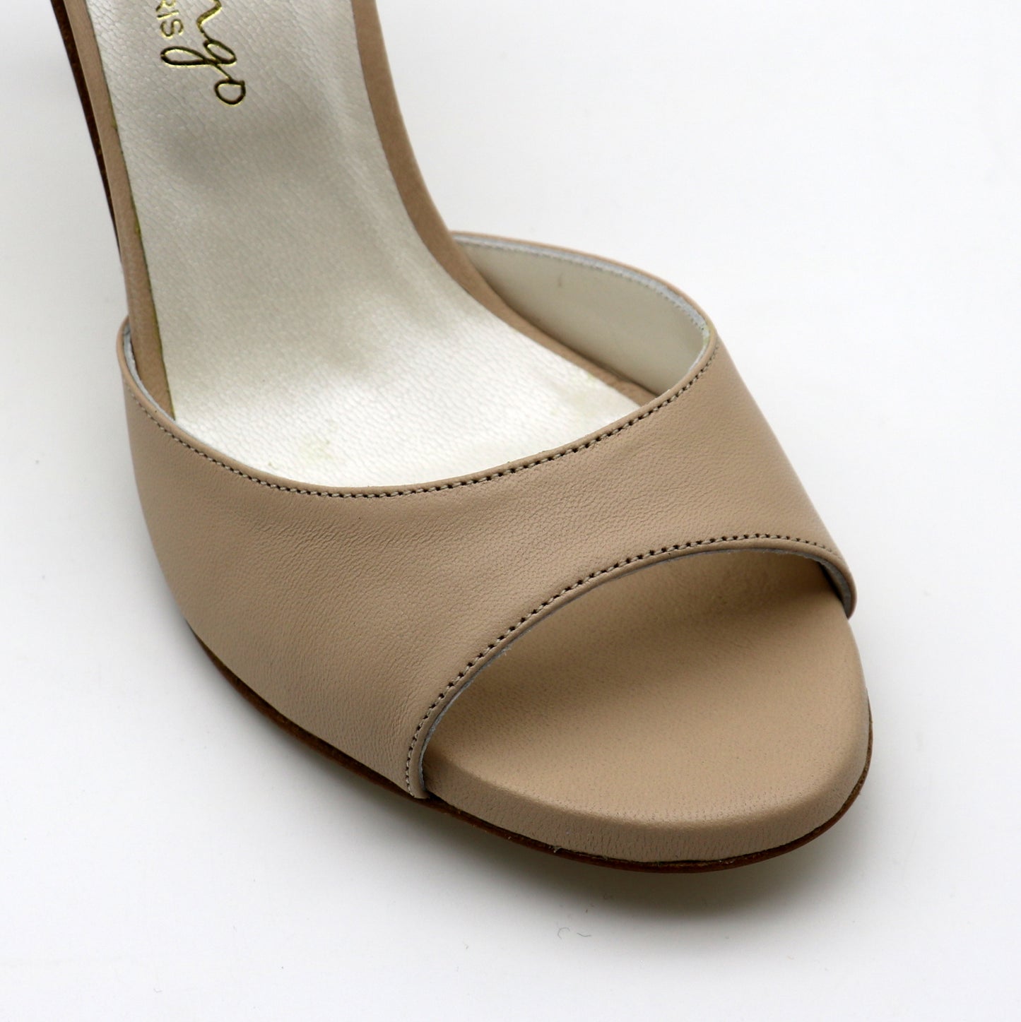 Sentimental Smooth nude leather 8cm heels