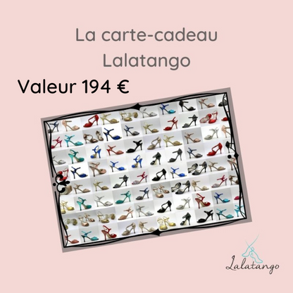Carte-cadeau Lalatango (de 10€ à 209€ au choix)